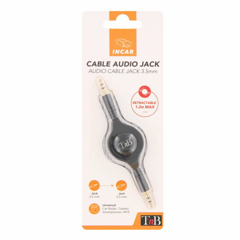 CABLE RETRACTABLE JACK 3,5/3,5