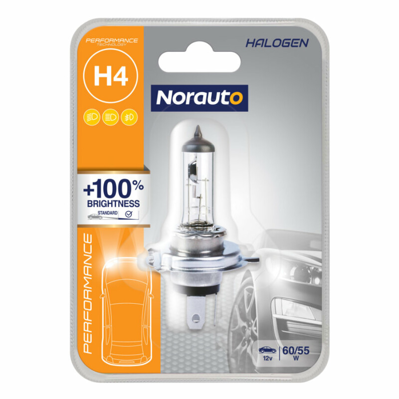 1AMPOULE NORAUTO H4 PERF.+100