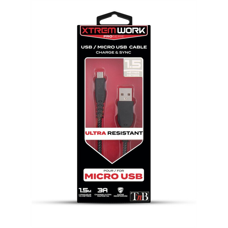 CABLE XTREM-WORK MICRO-USB1.5M